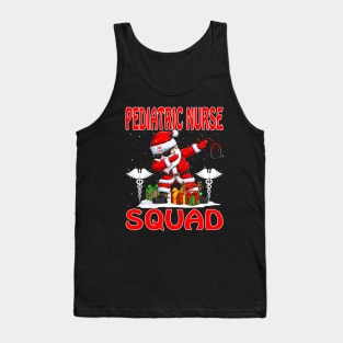 Christmas Pediatric Nurse Squad Reindeer Pajama Dabing Santa Tank Top